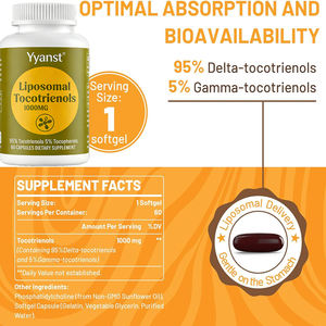 Les gélules liposomales de tocotriénols de marque privée de haute qualité favorisent la santé cérébrale et la protection cellulaire. - Product Image 5