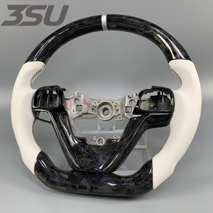 Volante Deportivo de Fibra de Carbono Forjado y Cuero para Toyota Highlander 2015-2018, Estilo Universal para Interiores de Auto - Product Image 2