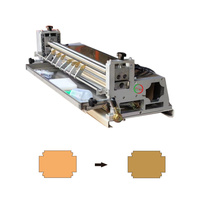Machine à coller manuelle de bureau à alimentation par rouleaux pour la fabrication de boîtes rigides et de couvertures rigides, à colle chaude et à froid