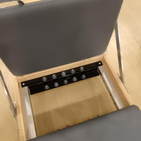 Lit d'entraînement Pilates pliable à domicile, équipement de fitness et d'étirement, machine de Pilates Reformer en chêne durable avec garantie de 3 ans