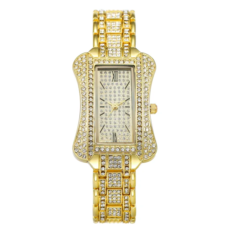 Top Brand Luxury Ladies Diamond Watch Fashion Rectangle lady Wrist Watch Stainless Steel Women Watch Relogio Feminino