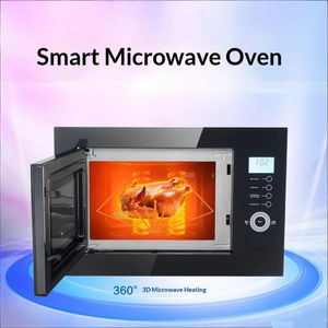 Nouveau <span class=keywords><strong>four</strong></span> à micro-ondes intelligent <span class=keywords><strong>encastrable</strong></span> électrique 25L <span class=keywords><strong>en</strong></span> acier inoxydable avec fonction grill, économie d'énergie, commande tactile, noir, <span class=keywords><strong>pour</strong></span> la maison - Product Image 2