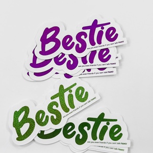 Adesivi Olografici Personalizzati con Logo, Impermeabili, Fustellati in Vinile, con Stampa a Caldo Glitterata, Adesivi Decorativi Olografici - Product Image 3