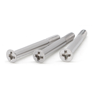 Vis sur mesure en acier inoxydable AISI 304 316 à tête fraisée plate et filetage partiel 4 # -40 6 # -32 8 # -32 8 # -40 10 # -32 10 # -40 - Product Image 2