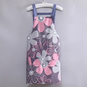 Premium Floral Cotton Bib <b>Apron</b> Machine Washable Daily Cooking <b>Apron</b> With Pockets For Kitchen Restaurant Home Baking <b>Apron</b> - Product Image 4