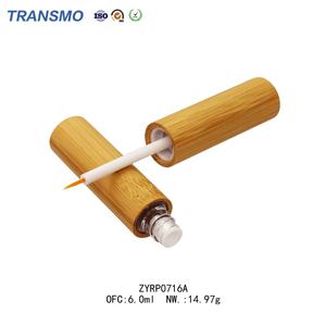 Mini flacon de sérum pour cils Moq, flacon pour cils en bambou avec logo personnalisé, tube de mascara sans plastique de 6 ml - Product Image 4