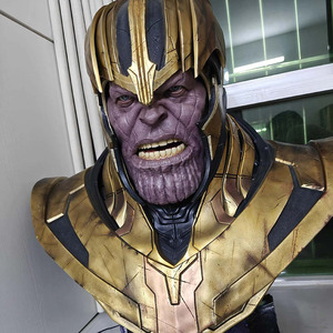 Estatua de Busto de Thanos de Tamaño Real a Precio de Fábrica, Escultura de Resina de Fibra de Vidrio para el Hogar, Estatua de Personaje de Marvel en Venta - Product Image 3