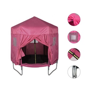 <strong>8FT</strong> Durable Polypropylene and PVC Material Garden <strong>Round</strong> Outdoor <strong>Trampoline</strong> <strong>Tent</strong> and Shade Cover for Boys and Girls - Product Image 1