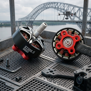มอเตอร์ไร้แปรงถ่านแบบหลายโรเตอร์ S2306.5-S4720 380KV/450KV/500KV/800KV/1100KV/1280KV/2500KV มอเตอร์เอาท์รันเนอร์อะลูมิเนียมอัลลอยด์ OEM/ODM - Product Image 5