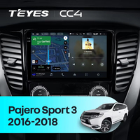 TEYES CC4 pour Mitsubishi Montero Sport Shogun Sport Pajero Sport 3 2016 - 2018 CarPlay Android Auto 2DIN