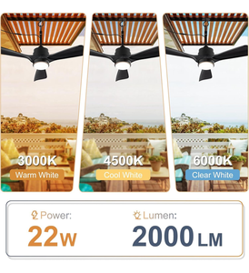 Ventilateurs de plafond d'extérieur pour patios avec éclairage, étanches, résistants à l'humidité, suspendus, NOUVEAUX ventilateurs de plafond <span class=keywords><strong>BAHE</strong></span> Inch - Product Image 6