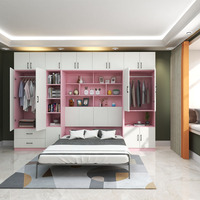 Meubles intelligents multifonctionnels gain de place sur mesure Lit mural pliable vertical invisible Murphy avec armoire
