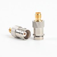 Conector RF BNC Hembra a SMA Hembra