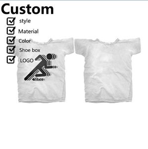 เสื้อยืดบ็อกซี่ผ้าฝ้ายวินเทจโอเวอร์ไซซ์สะพายไหล่ทรงครอปคอกลมออกแบบได้ตามต้องการ - Product Image 5