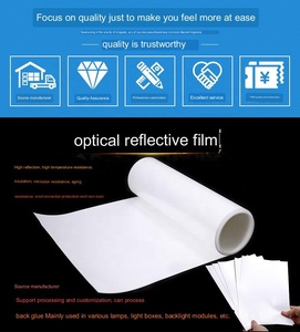 LED blanc papier réfléchissant PET rétro-éclairage boîte à lumière panneau lumière <span class=keywords><strong>film</strong></span> réfléchissant rétro-éclairage plaque de guidage de la lumière - Product Image 2