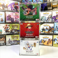Vitrine à cartes en acrylique empilable personnalisée, boîte de présentation avec couvercle magnétique pour collection ETB