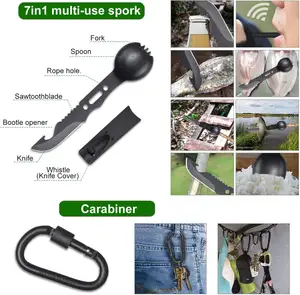 Survival Gear Gift Taktis Luar Ruangan Kelangsungan Hidup Mobil Camping Hiking Peralatan Survival Alat Darurat Survival Kit