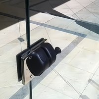 Loquet de porte magnétique en acier inoxydable Aleader 2205 pour portes en verre de sécurité, clôtures de piscine et verre trempé, avec clé