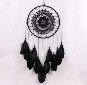 Venta al por mayor atrapasueños indio Pared de plumas decorativas plumas hechas a mano atrapasueños para decoraciones del hogar