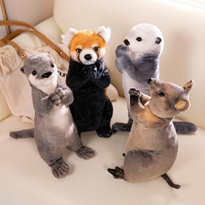 Adorables Peluches de Animales: <span class=keywords><strong>Mapache</strong></span>, Nutria, Canguro, Muñecos de Peluche para Niños, Regalos Perfectos de Cumpleaños - Product Image 6