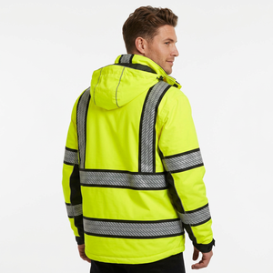 Ropa de Trabajo de Seguridad Reflectante Unisex de Alta Resistencia para Invierno, Personalizada, de Alta Visibilidad, Impermeable, para la Construcción Industrial, con Impresión por Transferencia de Calor - Product Image 5