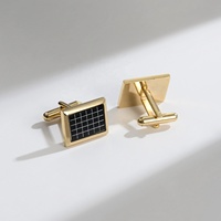 Nouveaux Boutons de Manchette Vintage Plaqués Or Chromé pour Hommes, Accessoire de Costume Formel d'Affaires avec Doublure, Idéal pour Cadeaux et Fiançailles