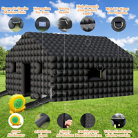 Tente Gonflable Géante Facile à Installer pour Événements Extérieurs, Festivals, Soirées en Boîte de Nuit, avec Éclairage LED