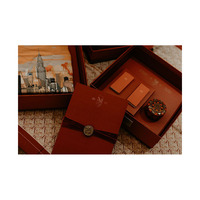 2024 Meilleure vente Logo personnalisé couverture rigide de luxe boîte-cadeau d'invitation de mariage papier carton