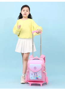 Usine mode enfants bagages sac à dos mignon sirène dessin animé chariot sacs d'école con ruedas <span class=keywords><strong>nina</strong></span> pour les filles mochila escolar extérieur - Product Image 6