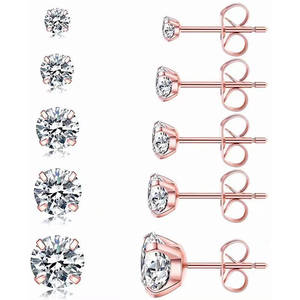 Bijuterias al por Mayor con Envío <span class=keywords><strong>Gratis</strong></span>, Joyería Personalizada, Aretes de Acero Inoxidable con Baño de Oro de 18K, Joyería de Moda para Mujer - Product Image 6