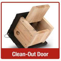 Suspendu Durable Nouveau Type De Mode Pet En Plein Air En Bois Maison D'oiseau Bon Prix pour Qualité Bois Nichoir