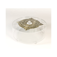 Boîte à Matzah en Lucite Judaïsme Judaica Pesach Collection Waterdale Cadeaux juifs pour la Pâque Boîtes à Matzah en Lucite Onyx