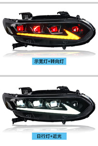 ชุดไฟหน้ารถยนต์ LED รุ่นล่าสุด ดีไซน์ ES พร้อมไฟไดนามิก อุปกรณ์เสริมสำหรับรถยนต์ Accord รุ่นที่ 10 และ 10.5 ปี 2018-<span class=keywords><strong>2022</strong></span> - Product Image 2