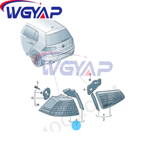 WGYAP Nouveau <span class=keywords><strong>feu</strong></span> arrière LED OEMcc, <span class=keywords><strong>feu</strong></span> <span class=keywords><strong>antibrouillard</strong></span> arrière pour VW <span class=keywords><strong>Golf</strong></span> 7/MK7 2018, 8000 lumens, 4000K - Product Image 5
