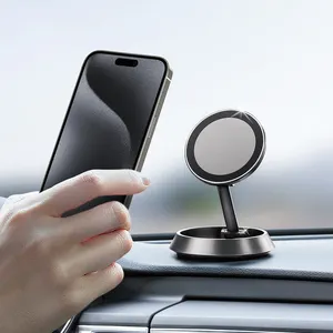 Magnetic Car Phone Holder Foldable Dashboard Phone Car Mounts Adjustable 360 Degree Rotation Phone Magnet Holder For Car