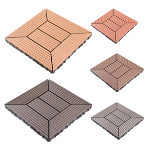 2025 China Wholesale Many Places Use WPC Wooden Waterproof Easy to Clean to Protect the Home or Office Floor Decking Tiles