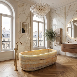 Bañeras Ovaladas Modernas de Lujo Hechas a Medida, Exclusivas de Mármol y Jade, Independientes, para Baño, Villa, Hotel, Hogar - Product Image 5