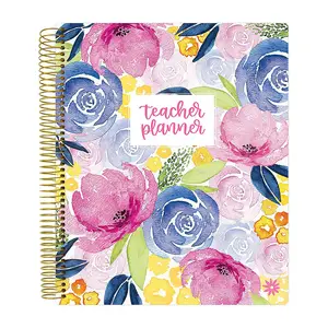 Impresión personalizada Plan de profesor de tapa dura Espiral Horario de lecciones mensuales Cuaderno Agenda Planificador