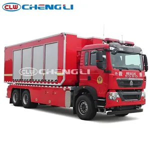 Camion de Commande Incendie Howo 21 Tonnes à Trois Essieux, Transmission Manuelle 10 Vitesses, Véhicule Mobile d'Urgence Personnalisé pour la Lutte Contre les Incendies à Vendre - Product Image 2