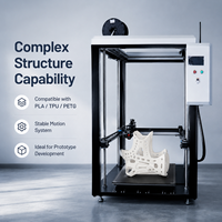 Imprimante 3D à cadre ouvert de grande taille 600x600x1200mm, plateforme haute capacité, système industriel FDM, double extrudeur, nivellement automatique, plateau chauffant