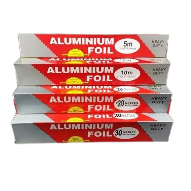 30 cm Aluminiumfolienrolle Lebensmittelqualität einweg kundenspezifisches recycelbares Aluminiumfolienpapier