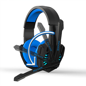 Casque de jeu Ele-Gate avec microphone et éclairage LED - Product Image 1