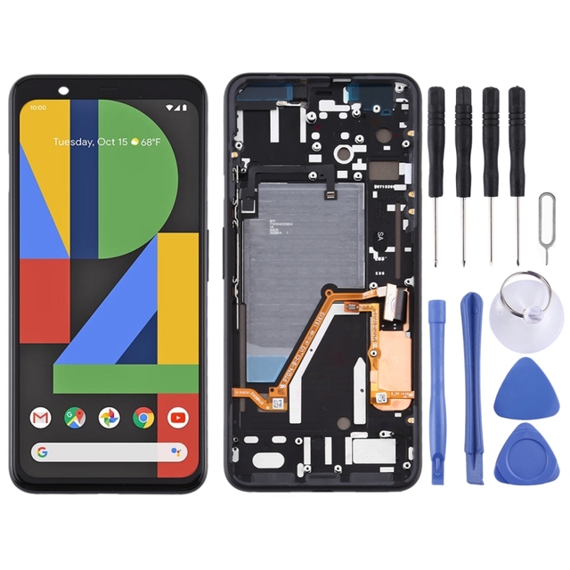 Factory Price LCD Screen and Digitizer Full Assembly with Frame for Google Pixel 4XL