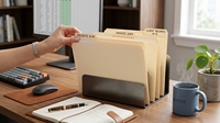 Haute qualité lettre taille papier Document PP plastique marron 1/3 coupe Manille dossiers de fichiers pour école bureau papeterie fichier
