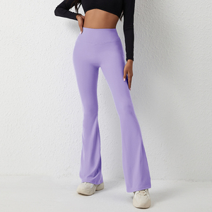 <span class=keywords><strong>Pantaloni</strong></span> a Zampa Arricciati da Donna e Ragazza a Vita Alta, Morbidi, Elastici, a Compressione, ad Asciugatura Rapida, per <span class=keywords><strong>Yoga</strong></span>, Allenamento e Workout - Product Image 5