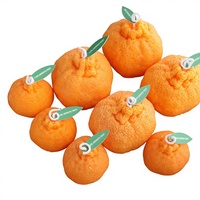 Bougies parfumées créatives faites à la main en gros, décoratives, en forme de fruits simulés, orange moche, pour la décoration intérieure DIY