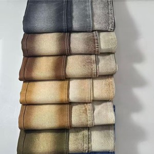 Jingrun <span class=keywords><strong>Super</strong></span> cimosa elasticizzata in tessuto misto Denim Jingrun tessuti <span class=keywords><strong>Jeans</strong></span> elasticizzati 10 once blu scuro Stonewashed elasticizzati - Product Image 3