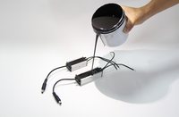 Borzer 0.5W 1:1 adhésif composé d'empotage de mastic conducteur thermique en silicone noir pour éclairage LED de onduleur de batterie