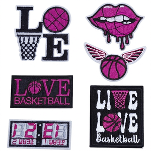 Parches Bordados Termoadhesivos de Baloncesto, Apliques Deportivos para Ropa - Product Image 3