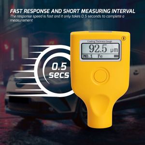 Digital Paint Thickness Meter Mil Coating Depth <b>Gauge</b> Tester Fe/NFe Measuring 0-3500 Um for Used Car Buyers - Product Image 5